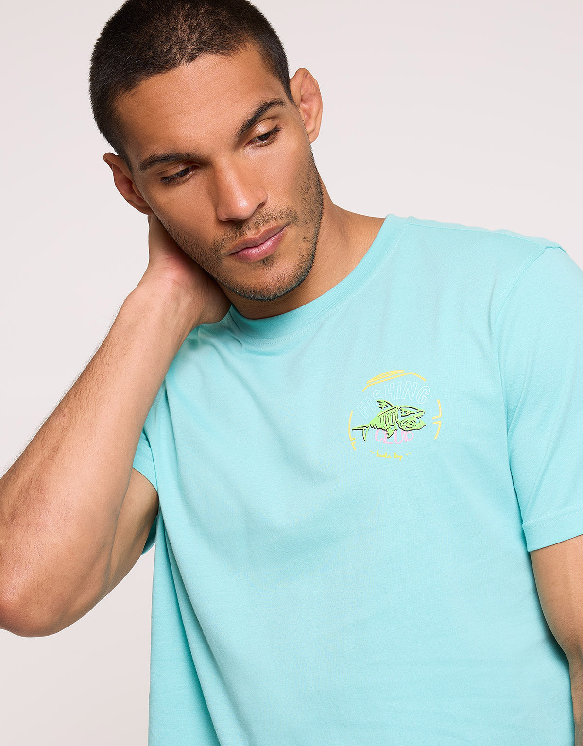 Camiseta Manga Corta Azul - Jeremy 4