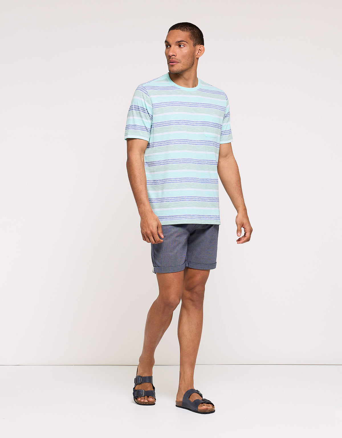 Camiseta Manga Corta Turquesa - Gadea 5