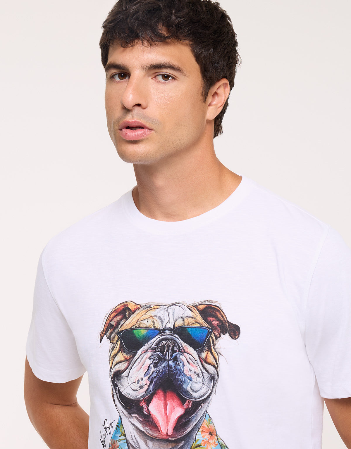 Camiseta Manga Corta Blanco - Leesin 3