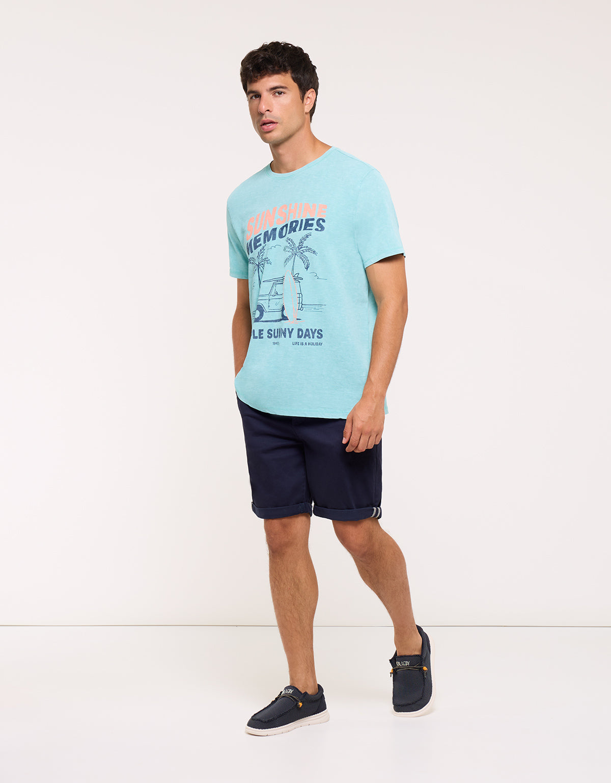 Camiseta Manga Corta Azul - Bayside 6