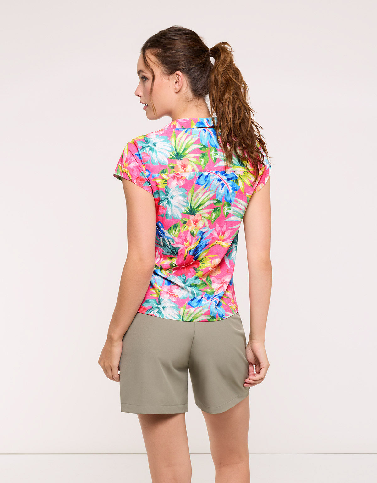Camisa Manga Corta Rosa - Nery 3