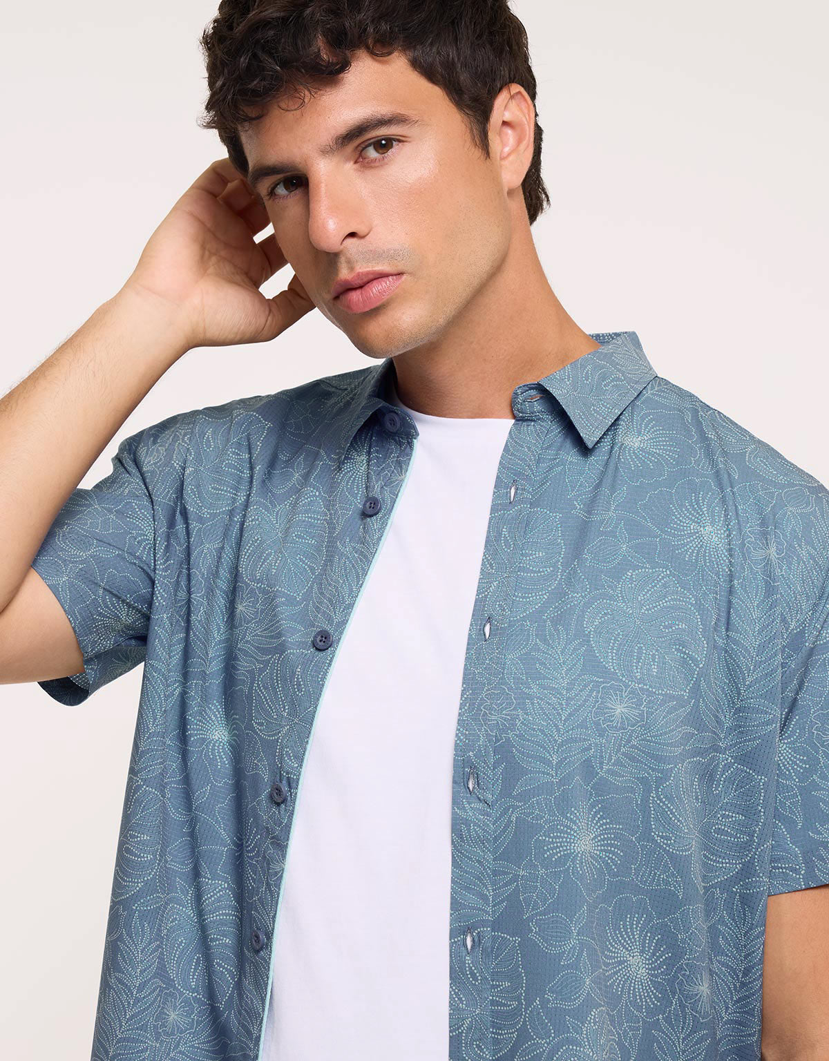 Camisa Estampado Tropical Azul - Furious 4