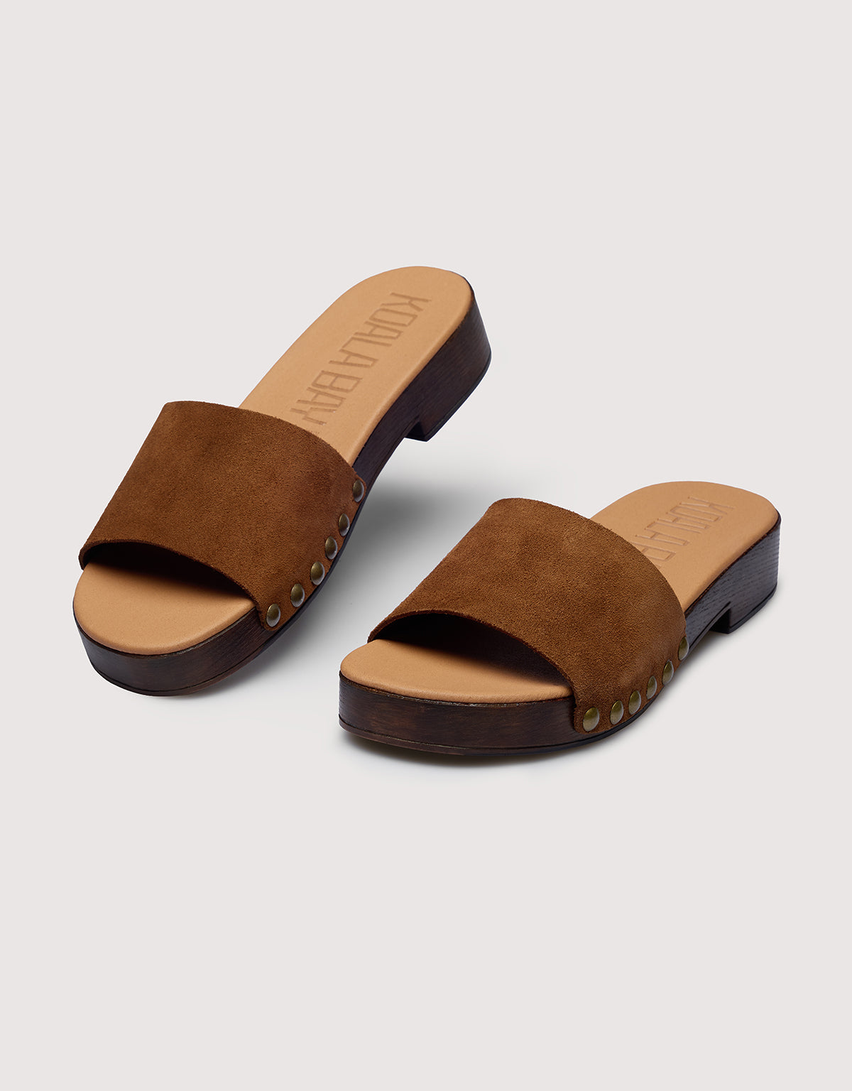 Brown Platform Clog - Lilac