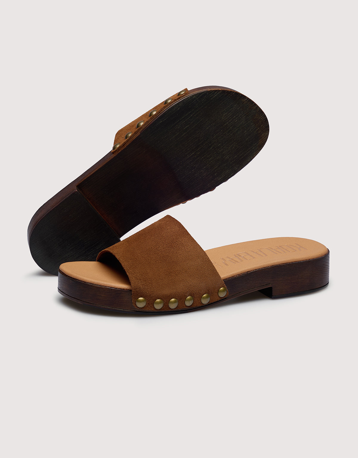 Brown Platform Clog - Lilac