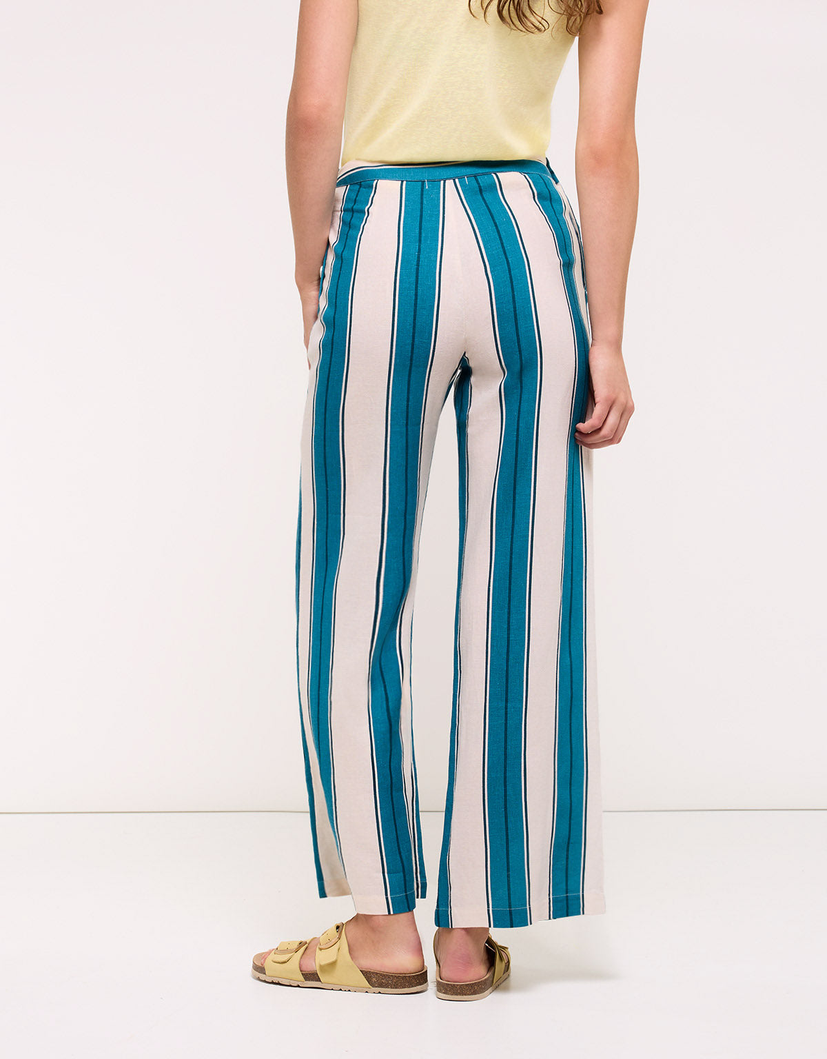 Pantalón Largo Turquesa Rayas - Doven 2