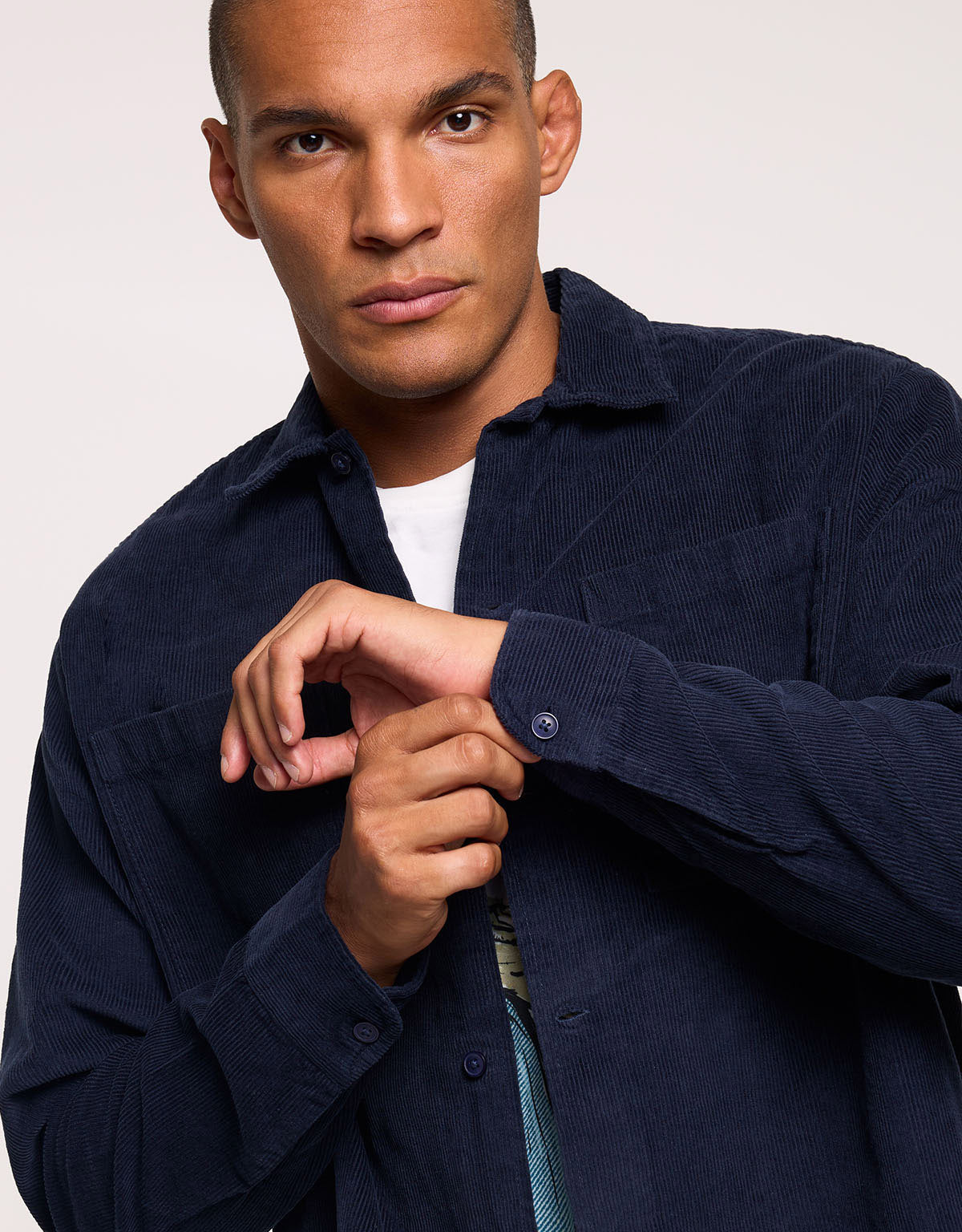 Navy Corduroy Jacket - Boreal