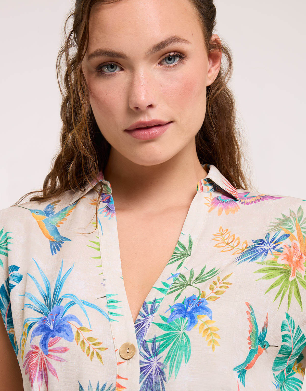 Long Hummingbird Dress with Belt – Tropica
