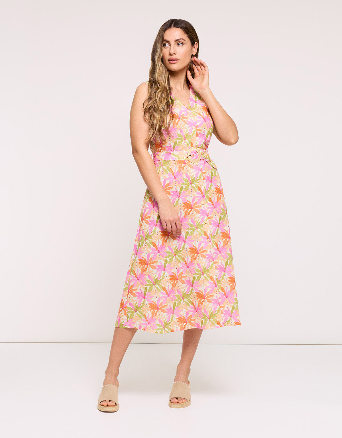 Vestido Midi Multicolor - Clarina