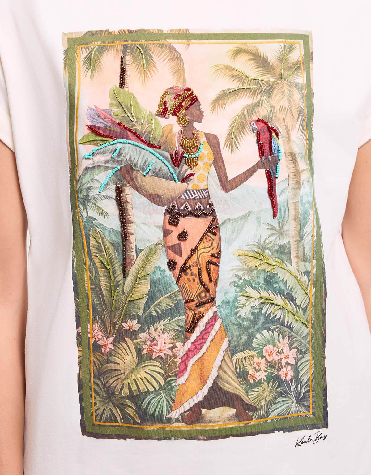 White Short-Sleeve T-Shirt - Lamila