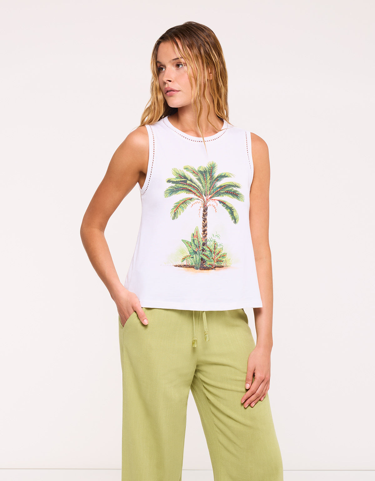 Camiseta Tirantes Blanco - Palmirio