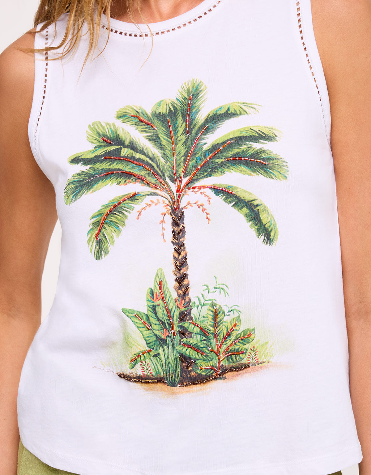 Camiseta Tirantes Blanco - Palmirio 4