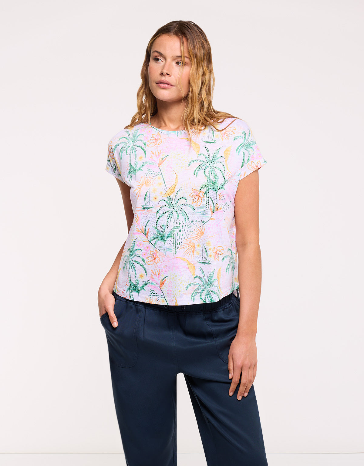 Camiseta Palmeras Multicolor - Triche 2