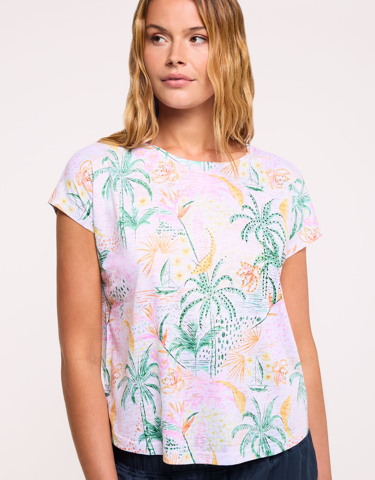 Camiseta Palmeras Multicolor - Triche