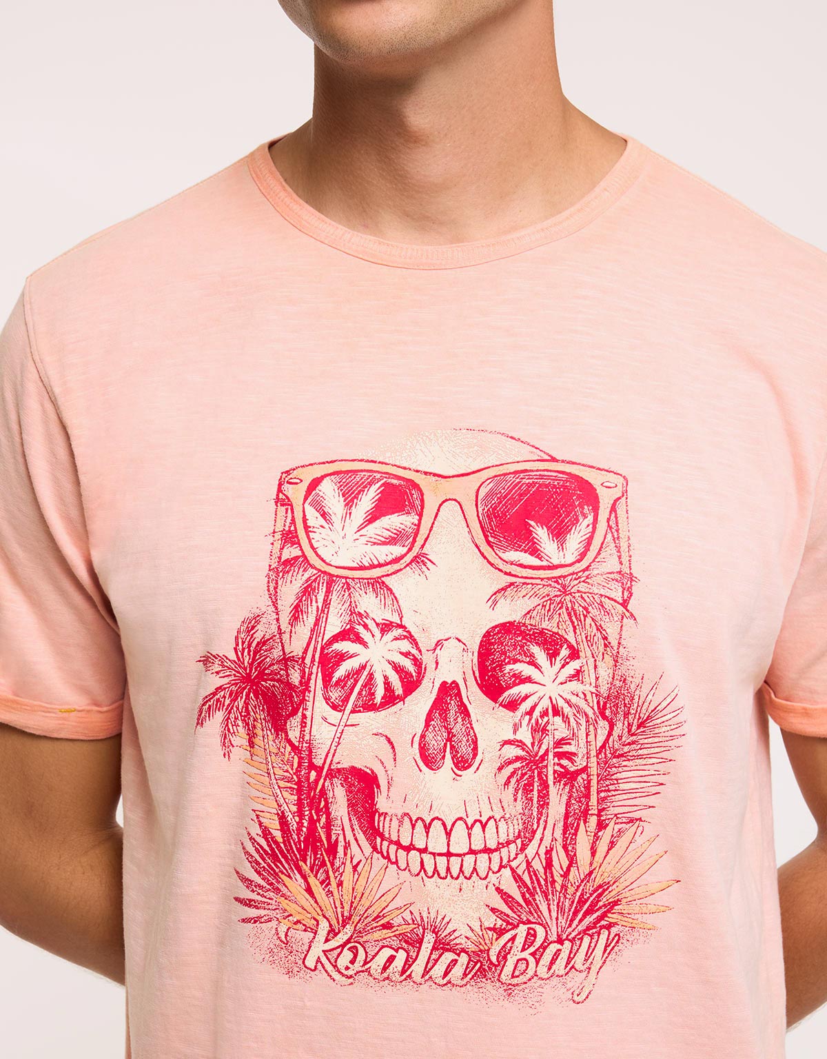 Camiseta Calavera Manga Corta Coral - Skullbay 5