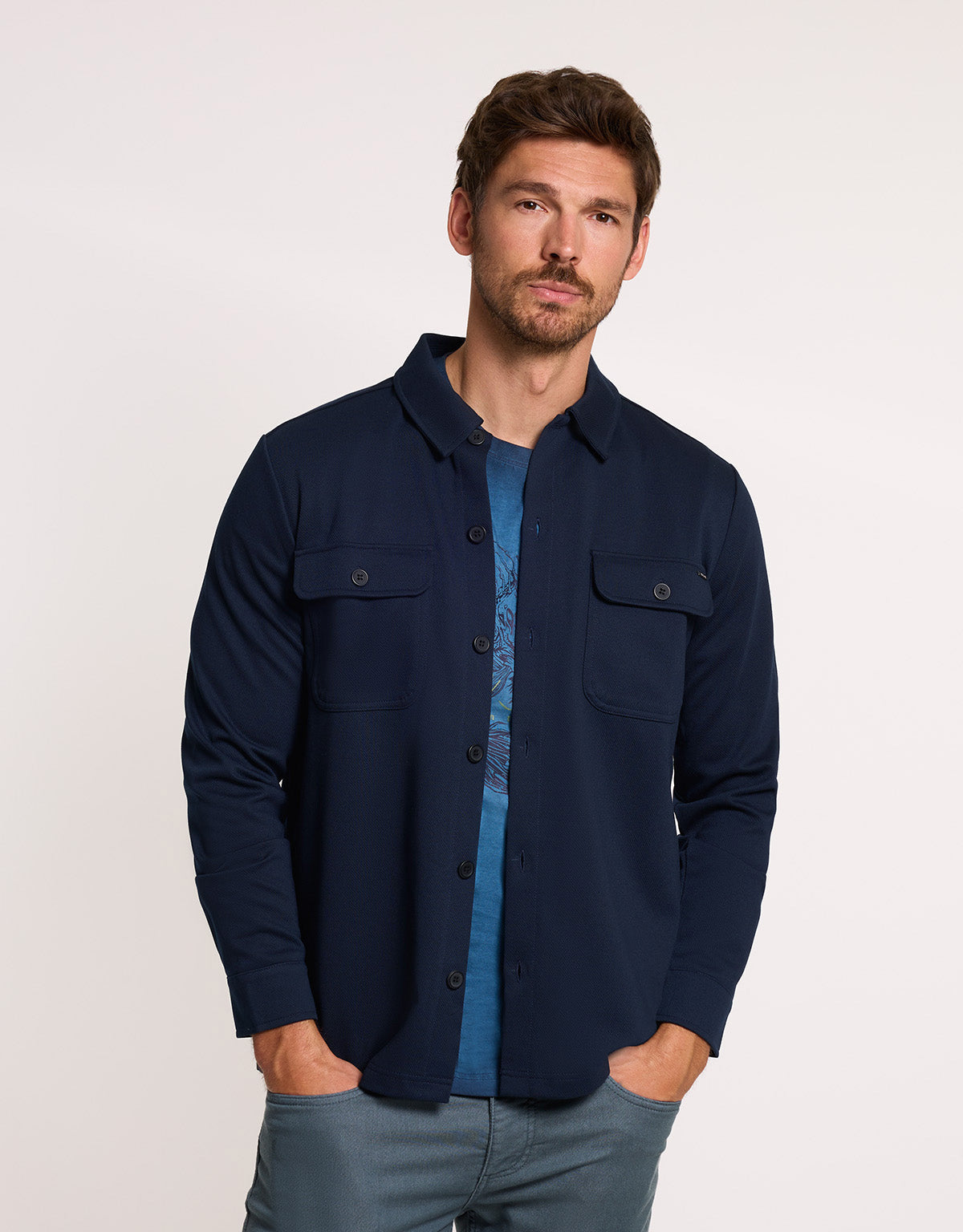 Sobrecamisa Azul Marino - Nosaa