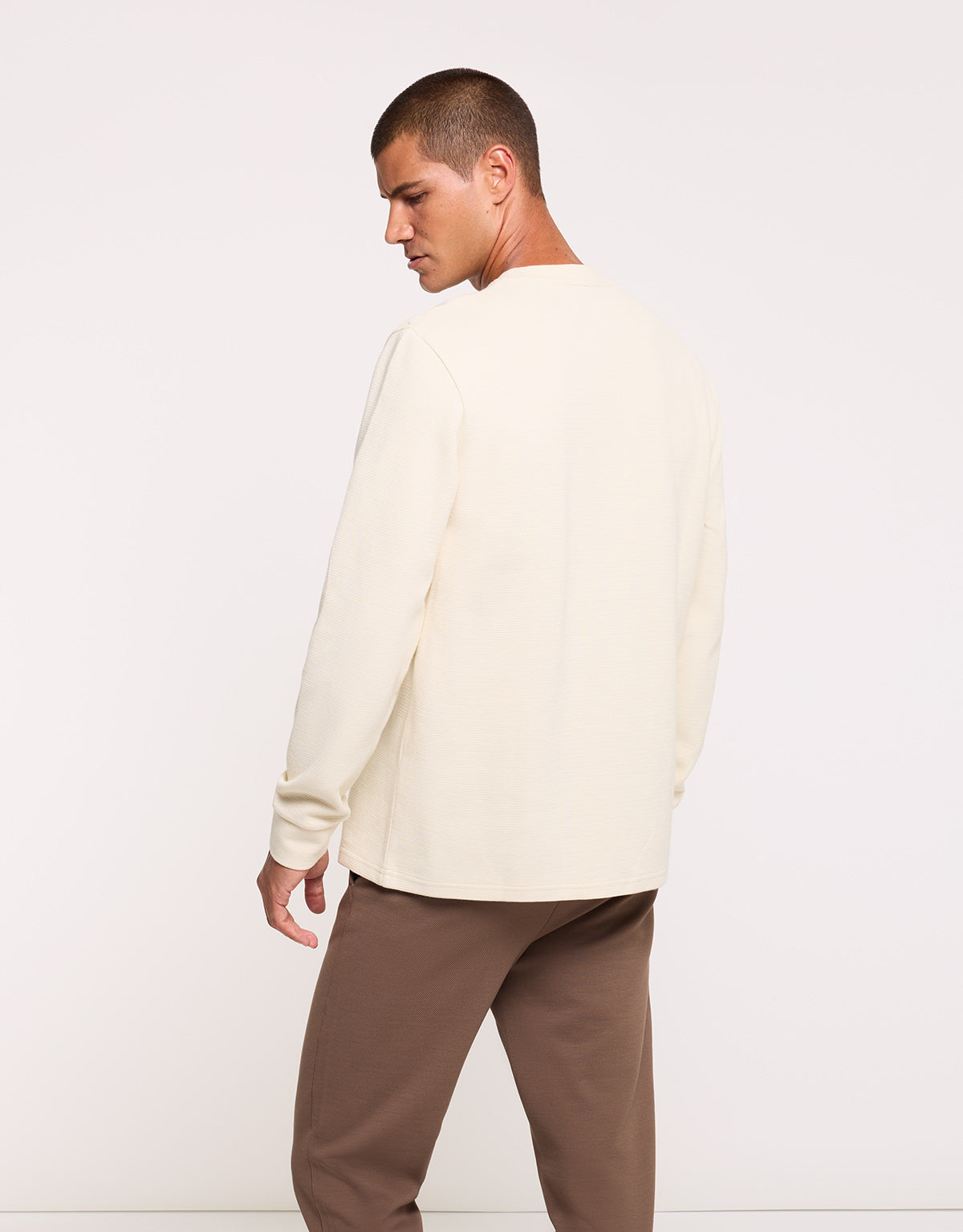 Sudadera Sin Capucha Blanco - Brome 3