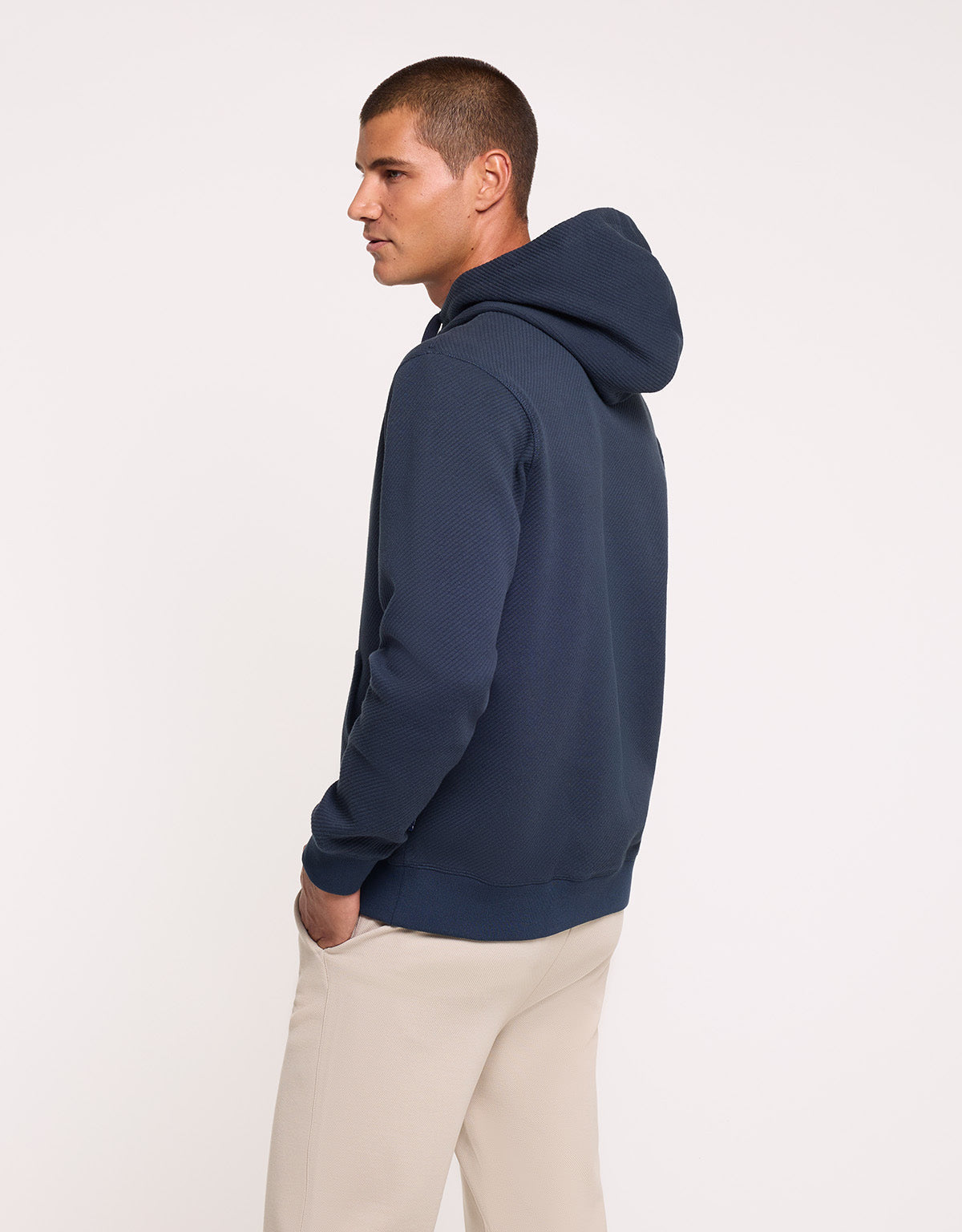 Sudadera Con Capucha Azul Marino - Manly 3