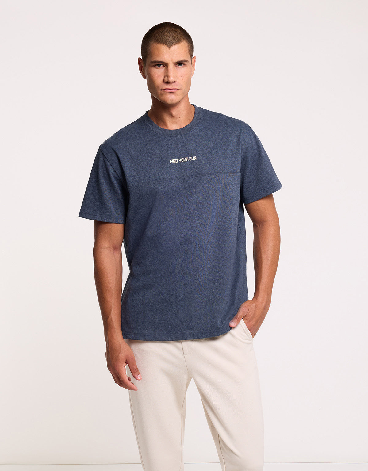 Camiseta Manga Corta Azul Marino - Bondi 1