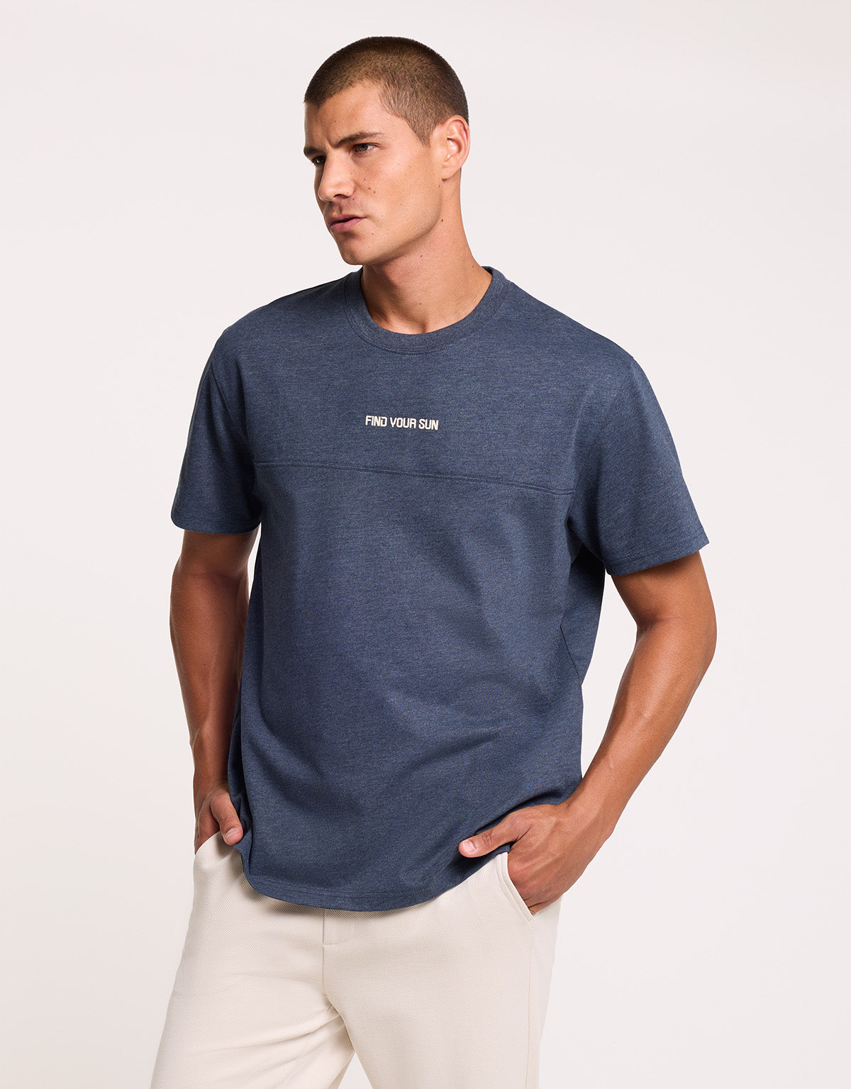 Camiseta Manga Corta Azul Marino - Bondi 2