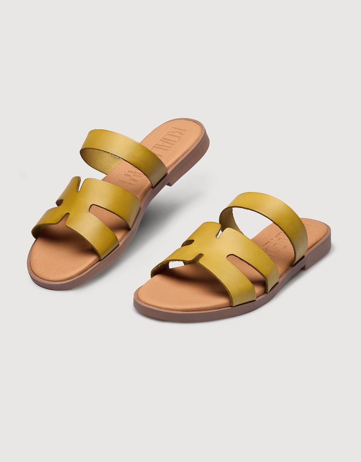 Khaki Slide Sandal - Ronda