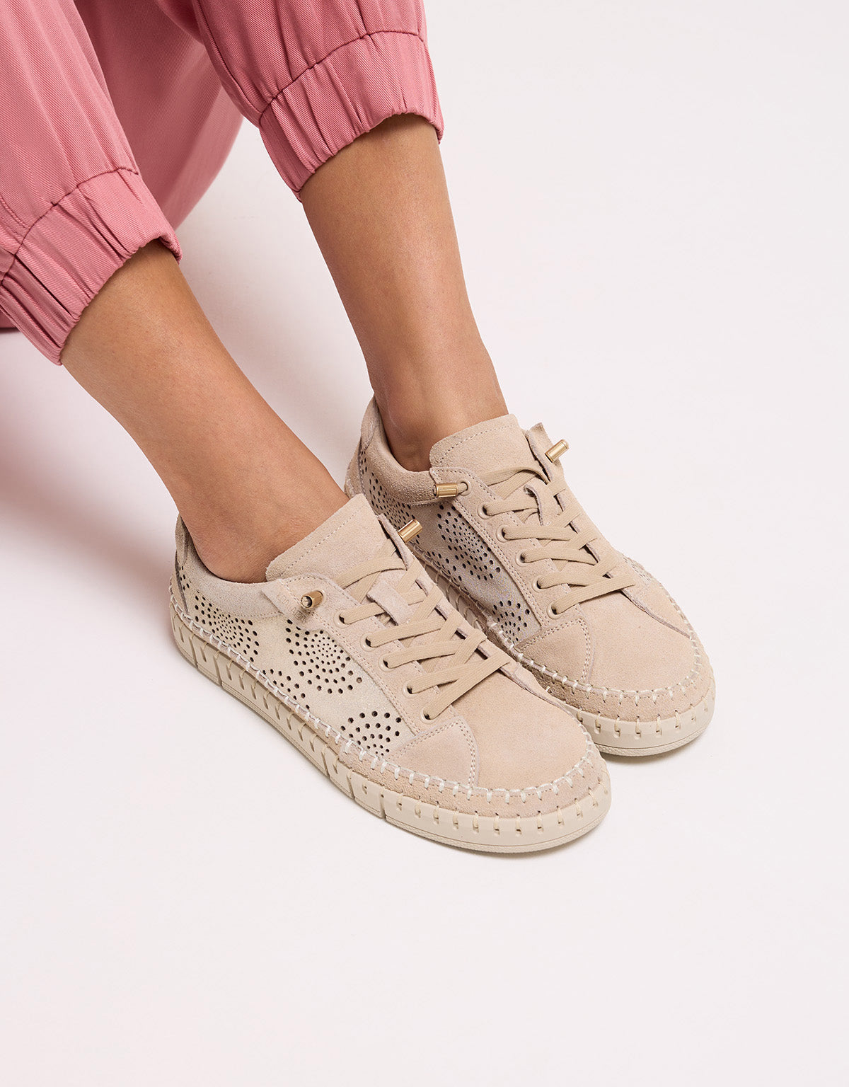 Beige Trainer - Talia