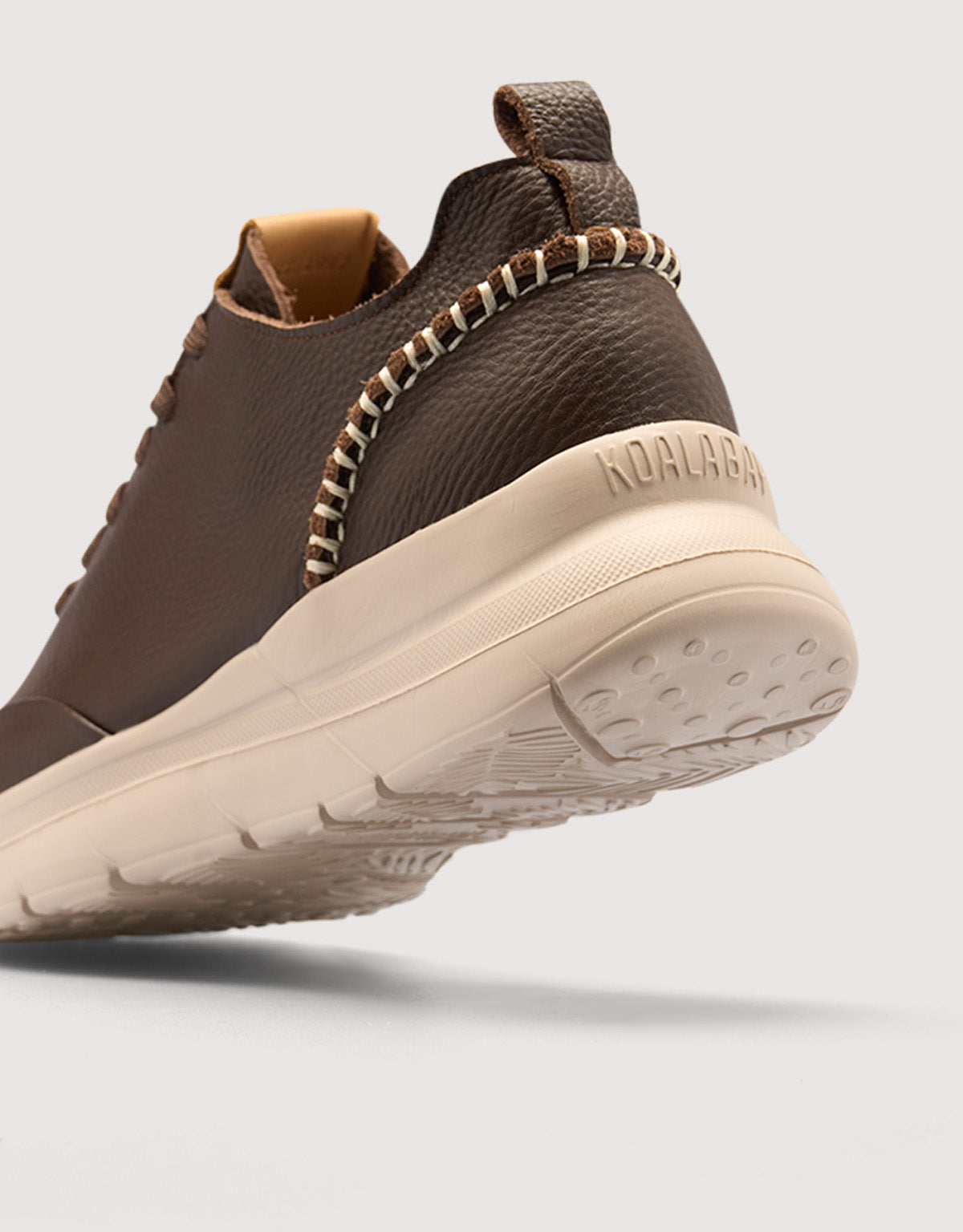 Chocolate Brown Leather Sneakers - Morella