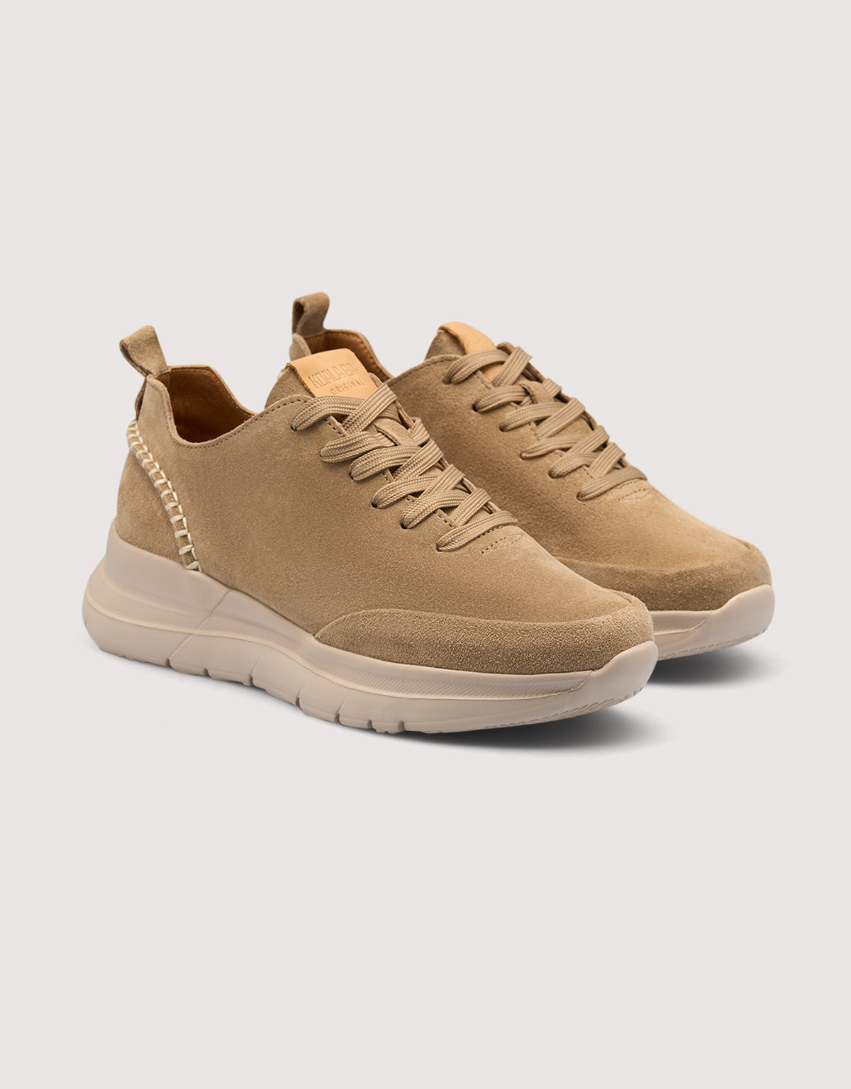 Beige Suede Sneakers - Morella