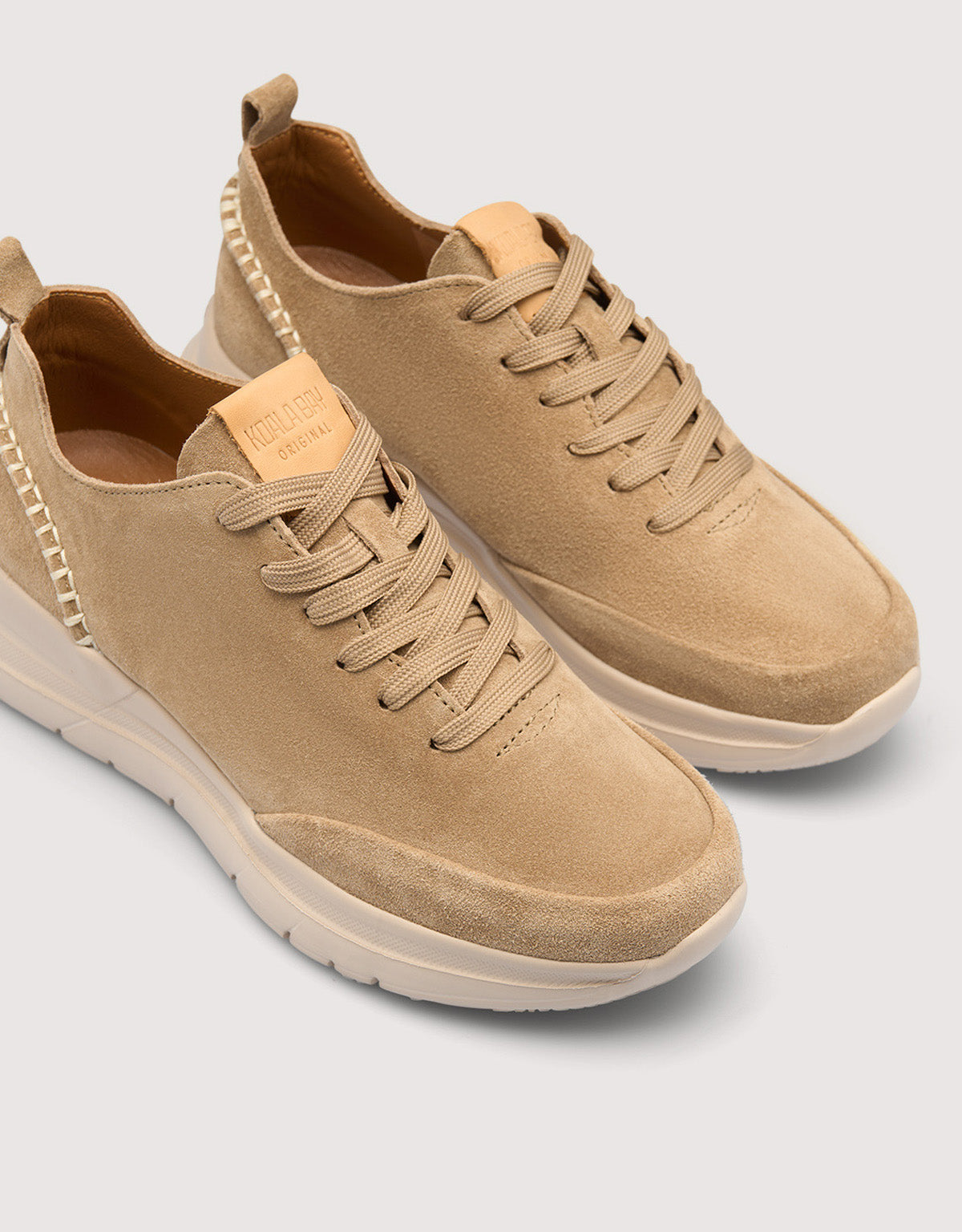 Beige Suede Sneakers - Morella