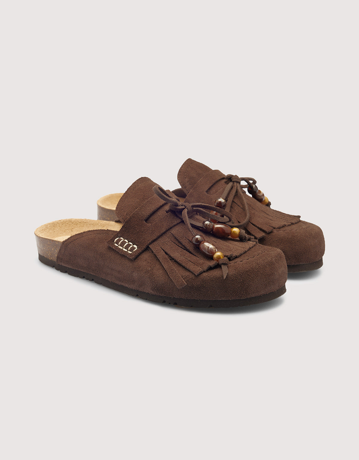 Brown Leather Clog - Kalahari