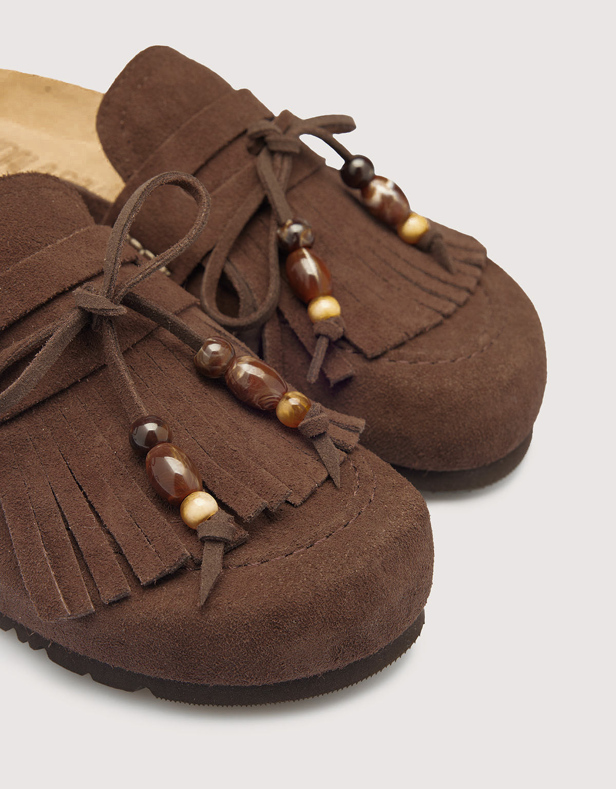 Brown Leather Clog - Kalahari