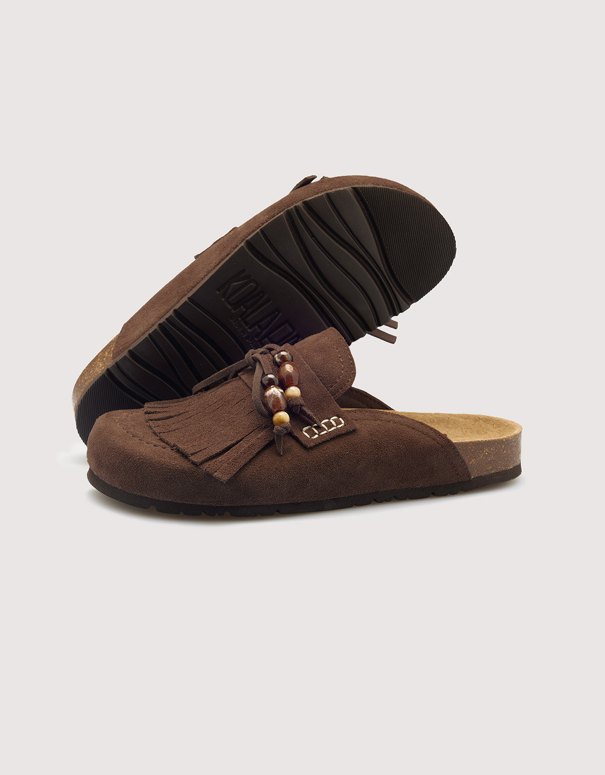 Brown Leather Clog - Kalahari