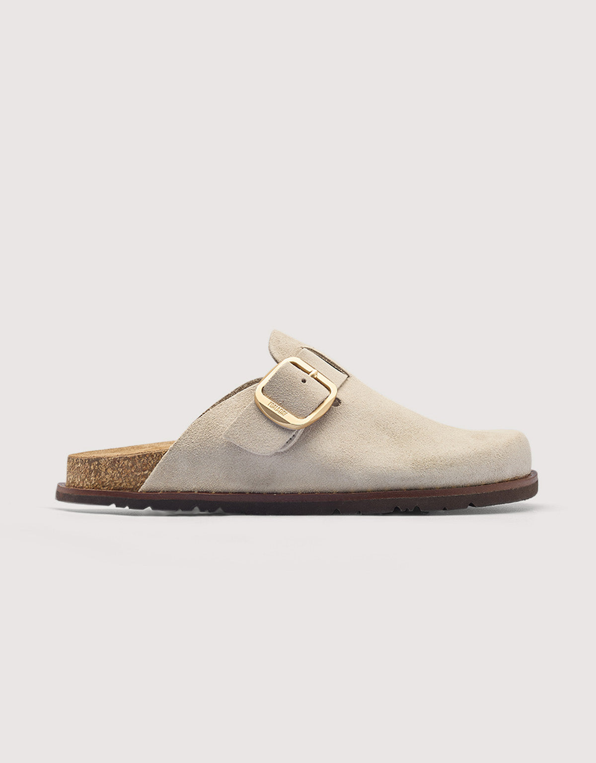 Beige Flat Clog - Sonora