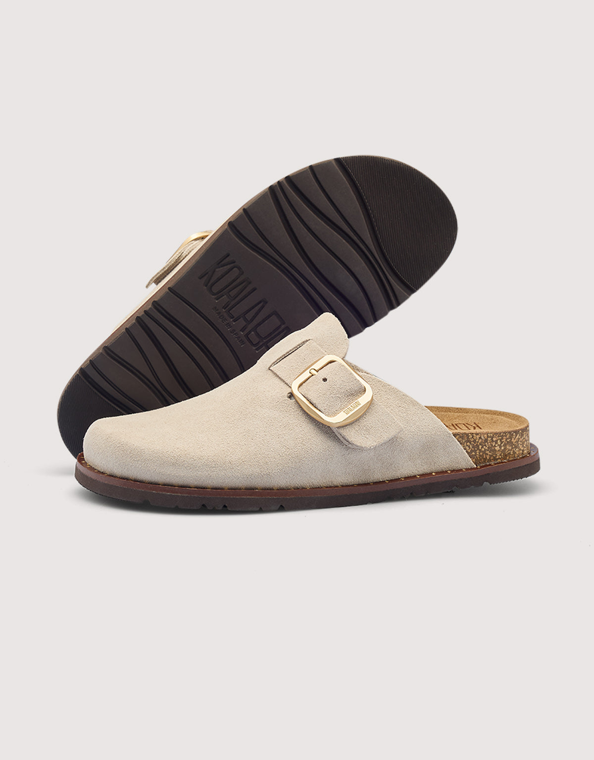 Beige Flat Clog - Sonora