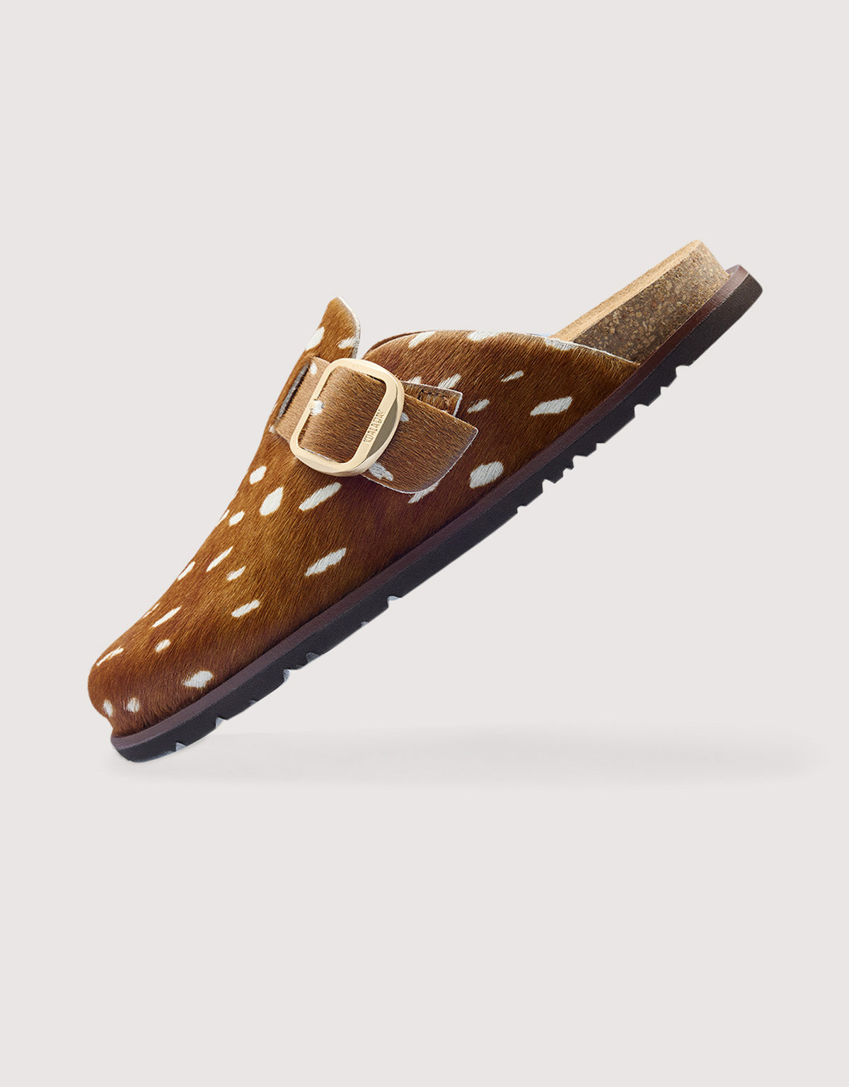 Bambi Leather Flat Clog - Sonora