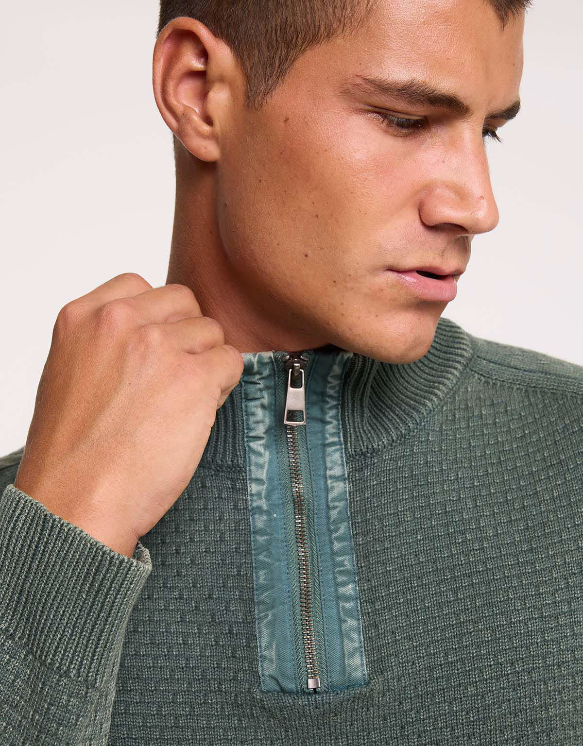 Jersey con Cremallera Verde - Dougie 4