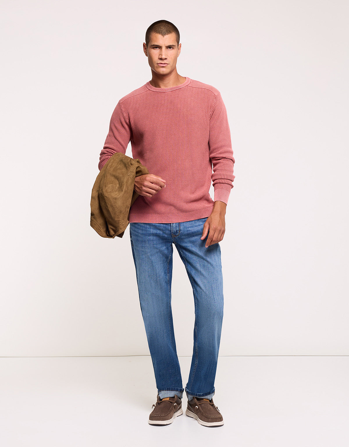 Terracotta Textured Sweater - Milt
