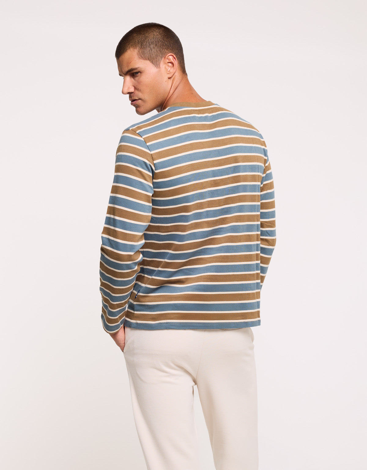Blue Long-Sleeve T-Shirt - Kalid