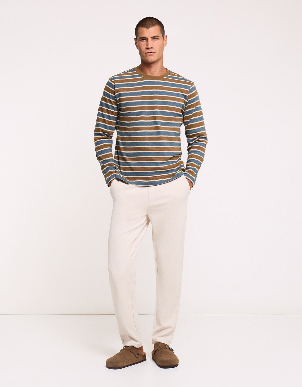Blue Long-Sleeve T-Shirt - Kalid