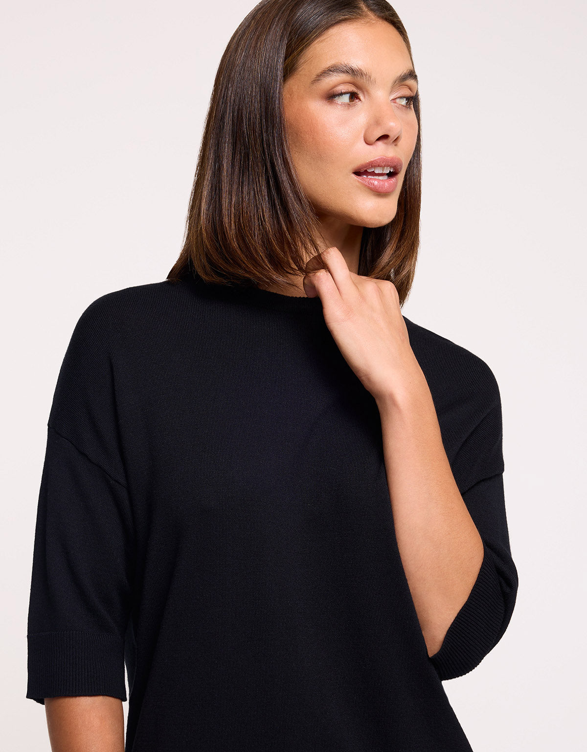 Short Sleeve Jumper Black - Gratera II