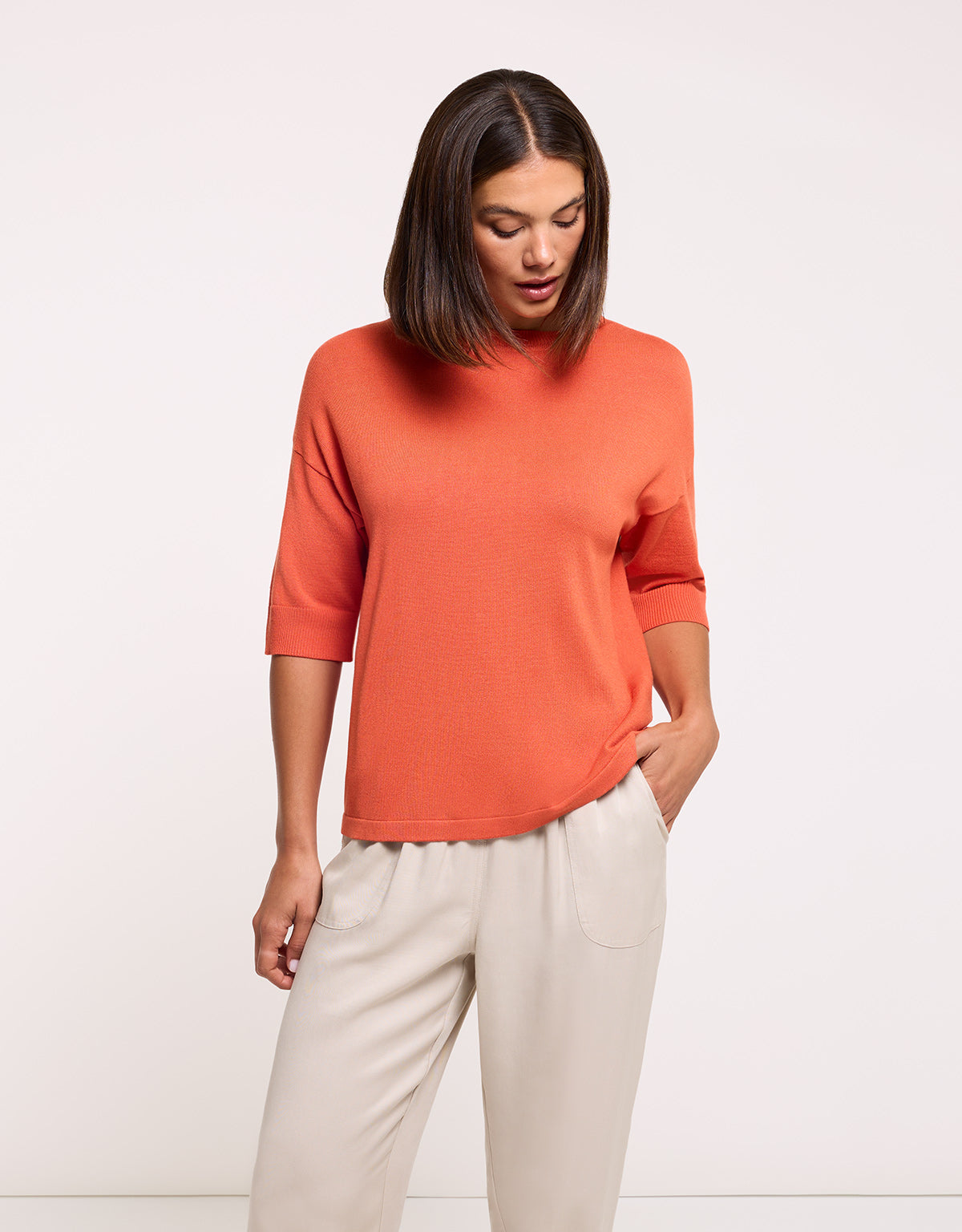 Short Sleeve Jumper Orange - Gratera II