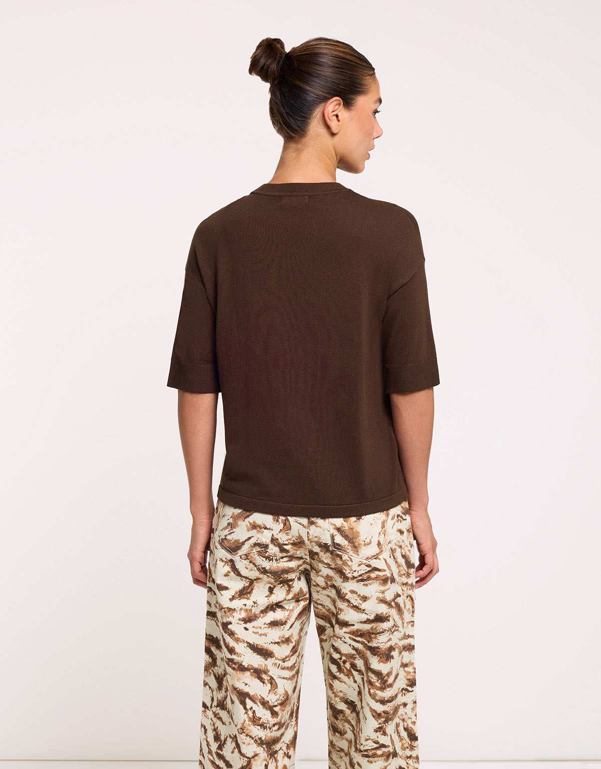 Short Sleeve Jumper Brown - Gratera II