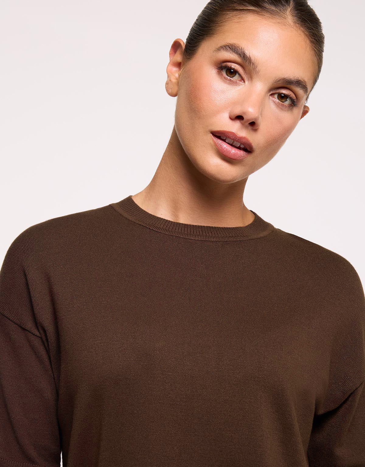 Short Sleeve Jumper Brown - Gratera II