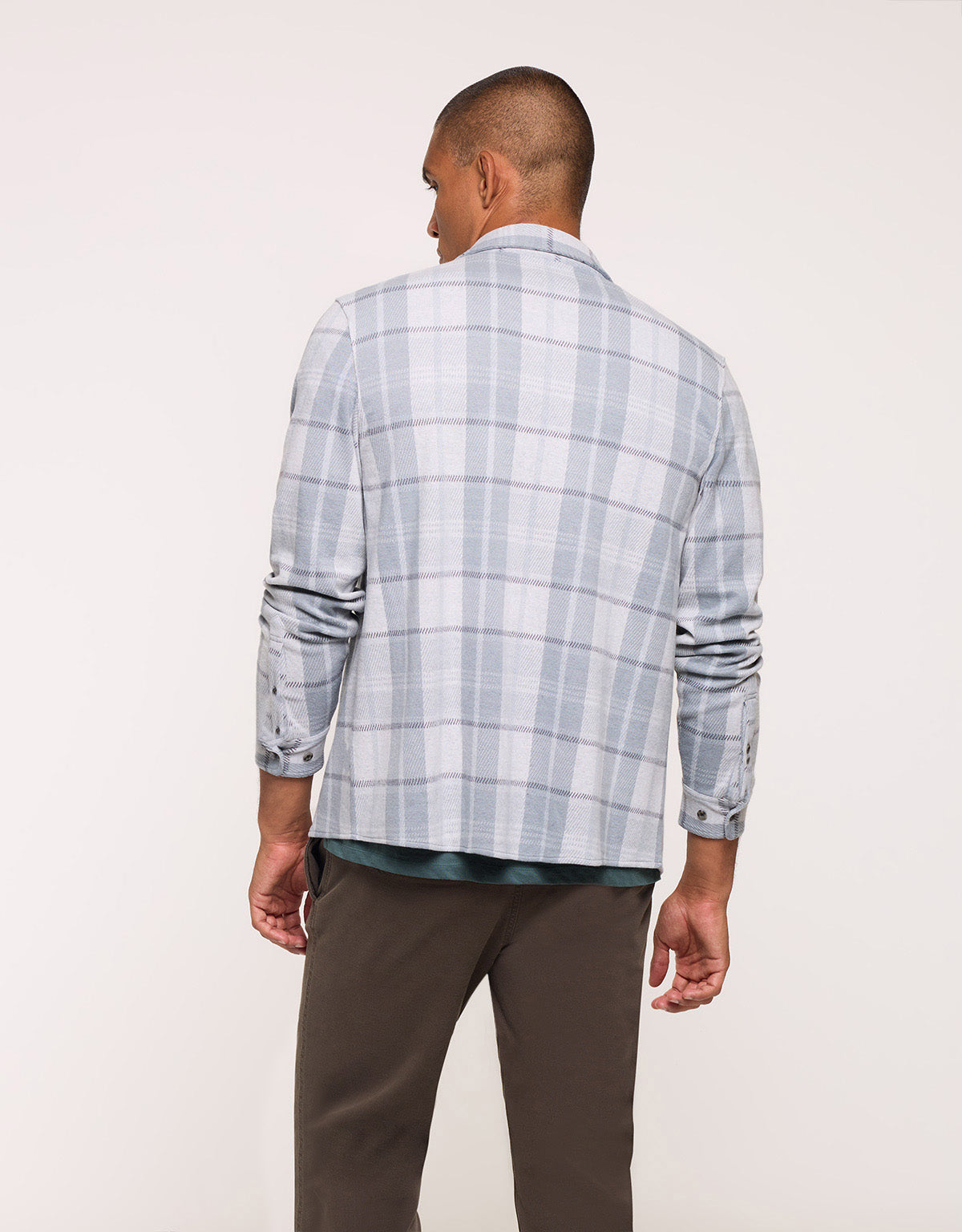 Grey Checked Overshirt - Sereno
