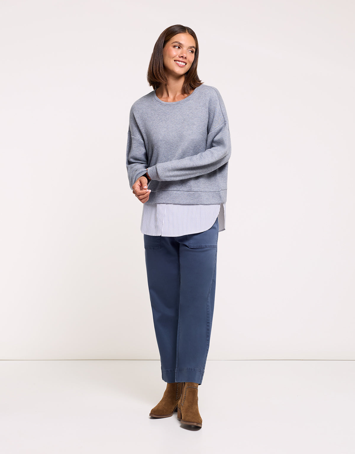 Sudadera Azul Jaspeada - Pisca 7