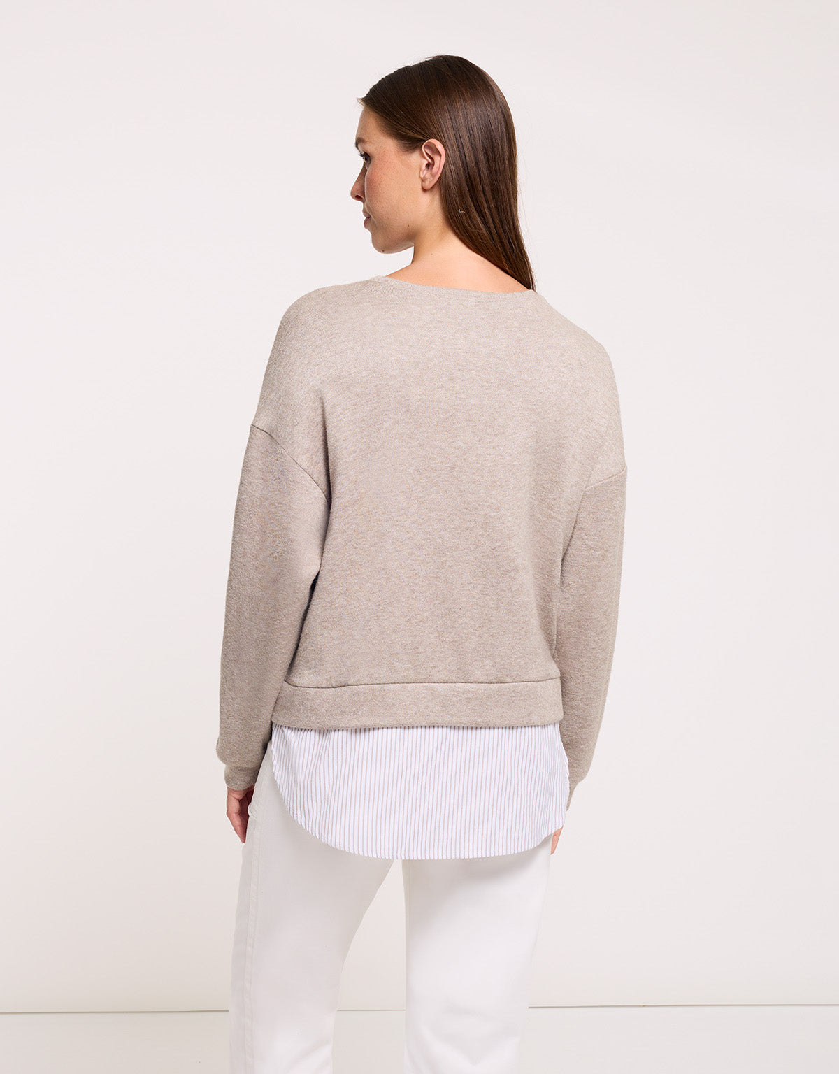 Jersey Manga Larga Beige - Pisca 3