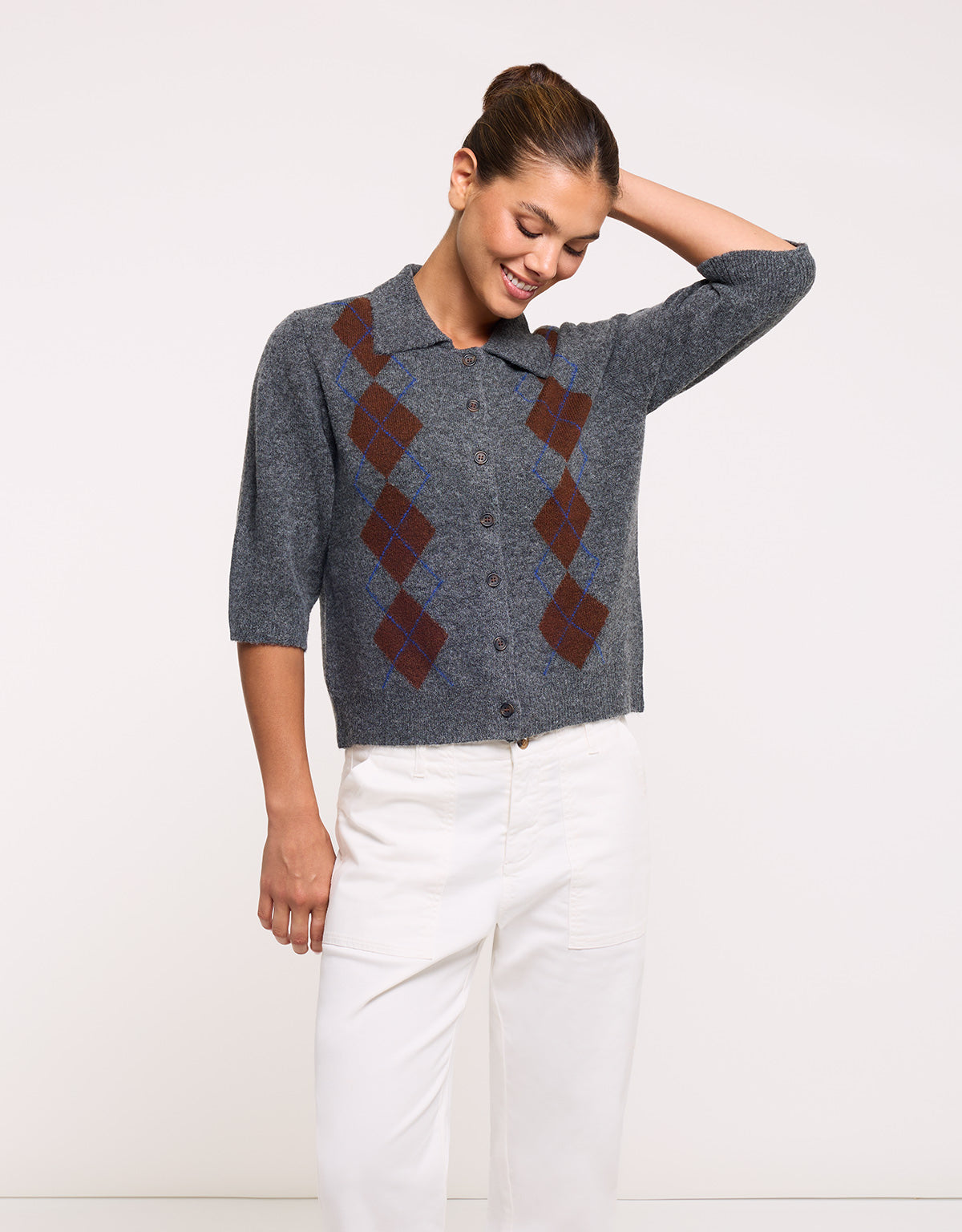 Jersey Manga Corta Gris - Sullana