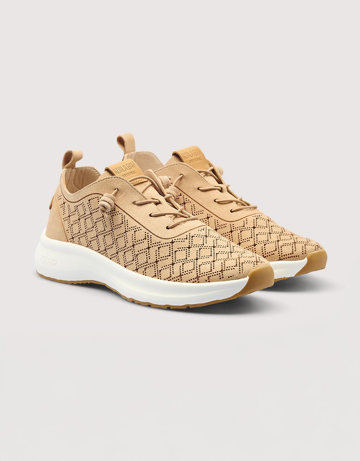 Camel Perforated Sneaker - Sunny