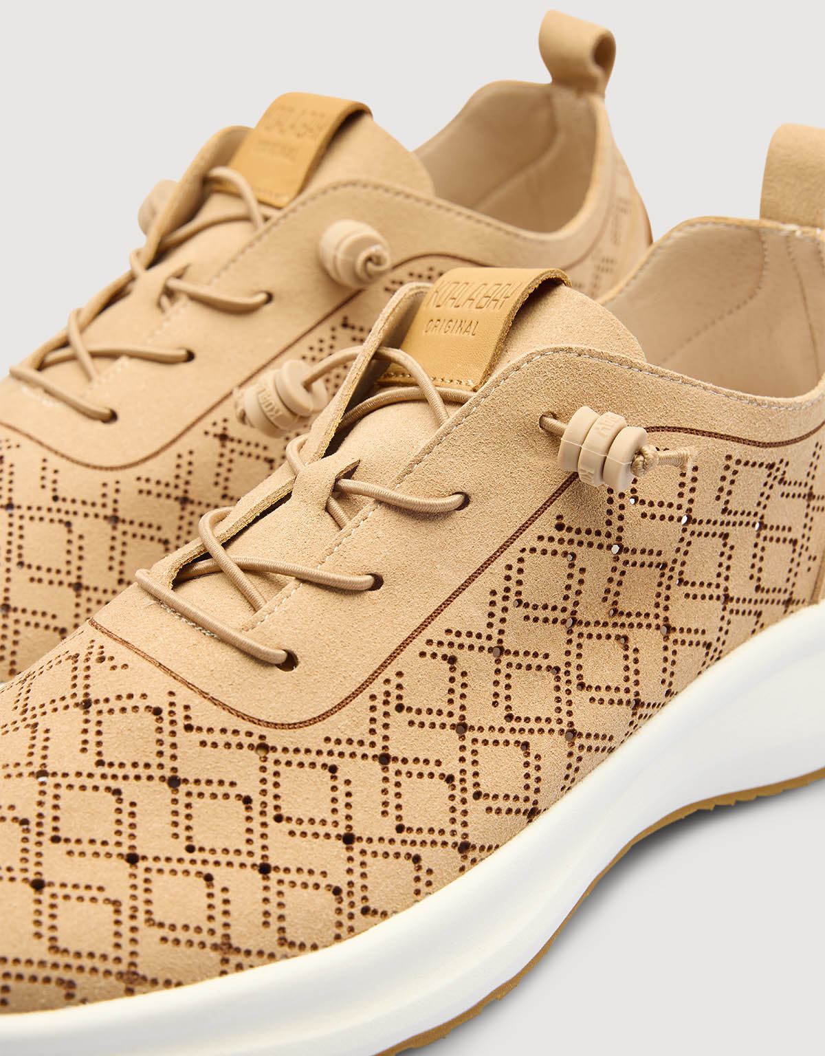 Camel Perforated Sneaker - Sunny