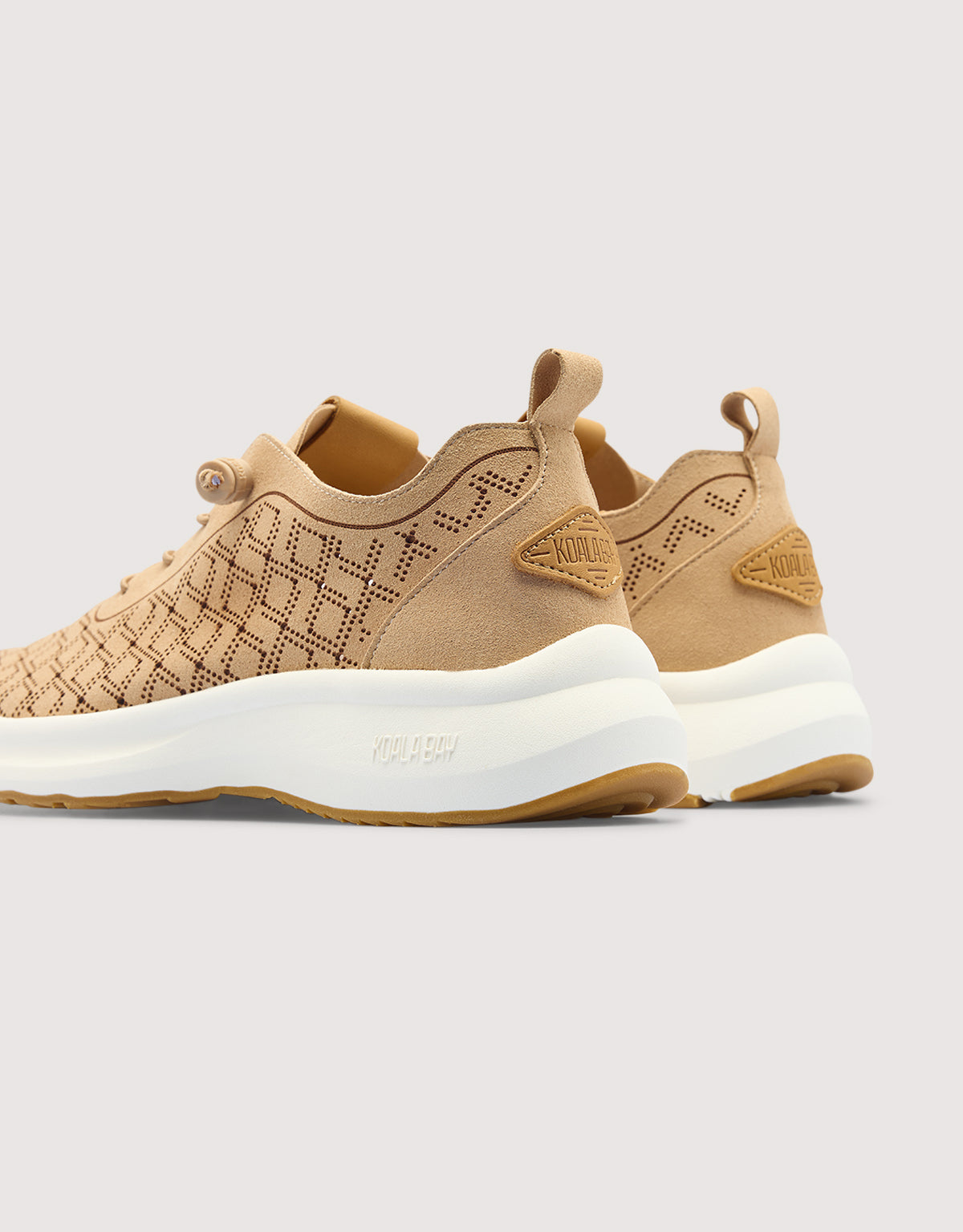 Camel Perforated Sneaker - Sunny