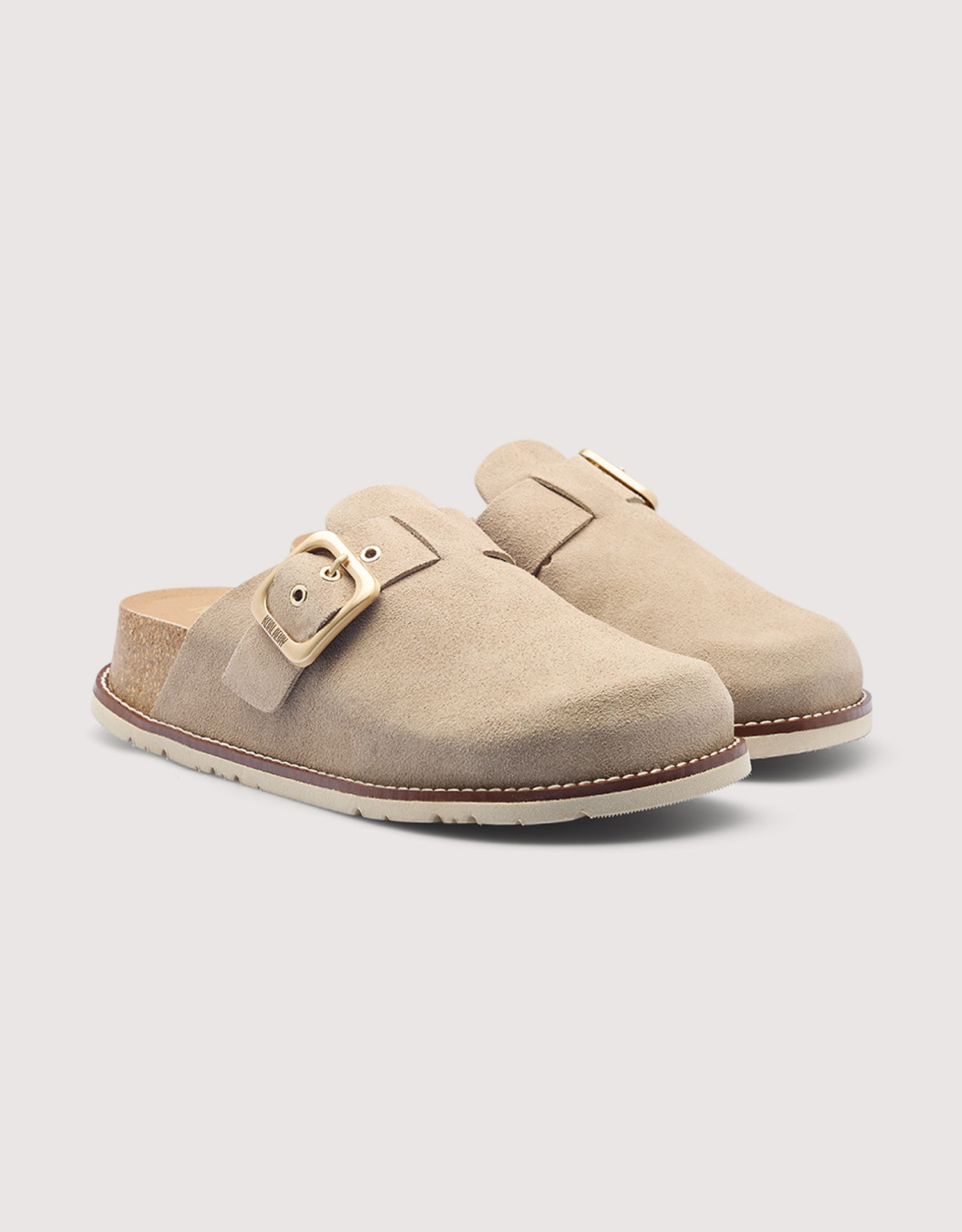 Grey Flat Clog - Tudela